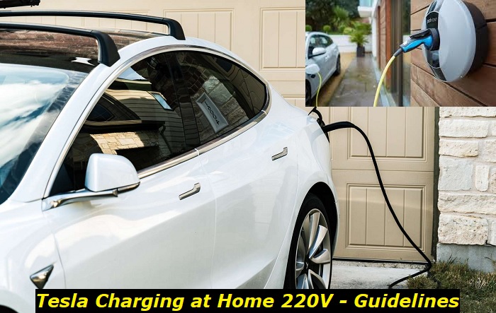 Charge tesla clearance 220v